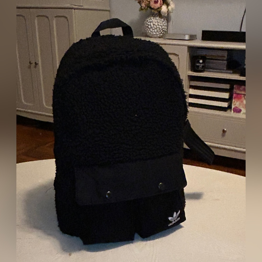 Adidas Black Textured Men's Backpack